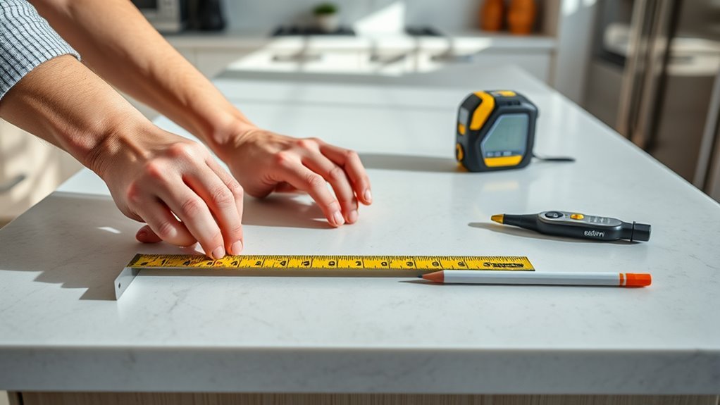 How to Install Kitchen Countertops: A Step-by-Step Guide 2 accurate countertop measurement techniques