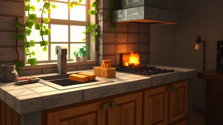 build a minecraft kitchen