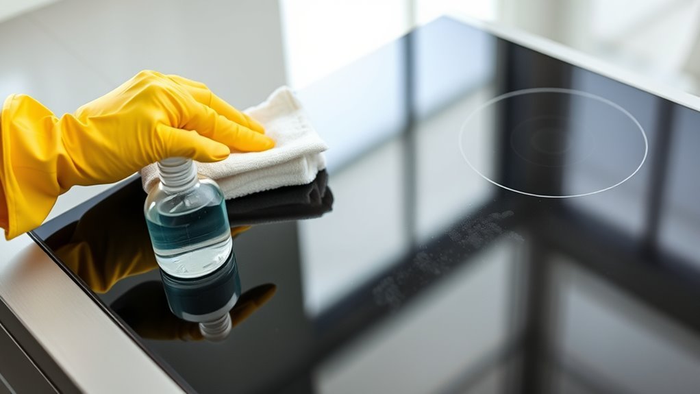 clean glass stove effectively