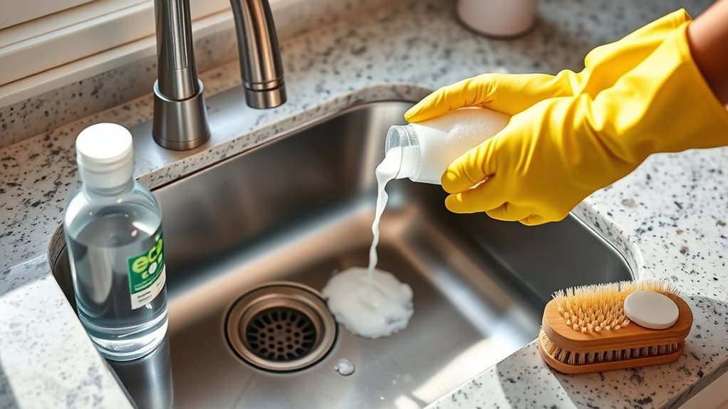 clean your kitchen drain