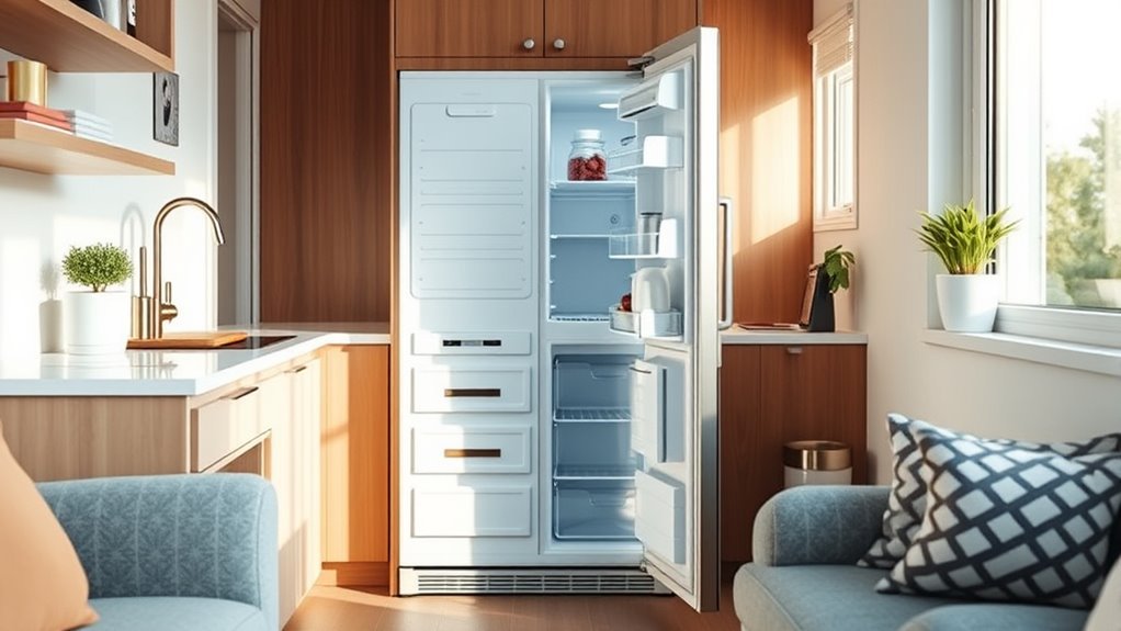 compact refrigerator for small spaces