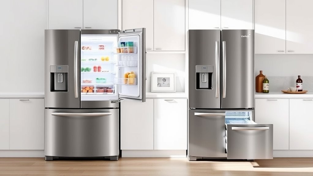 Bottom Freezer vs. Top Freezer Refrigerator: Which Is Better? 2 design functionality temperature stability
