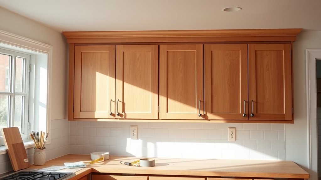 disguise kitchen soffits effectively