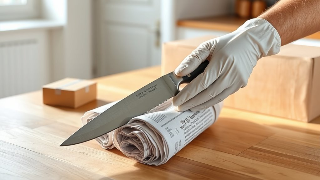 dispose knives safely responsibly