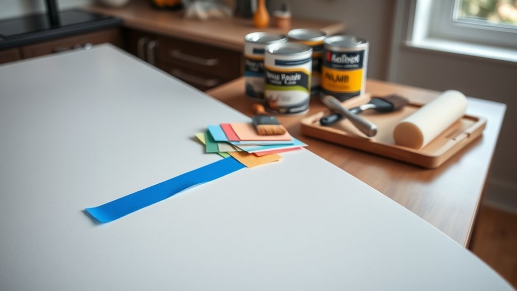 durable countertop painting materials