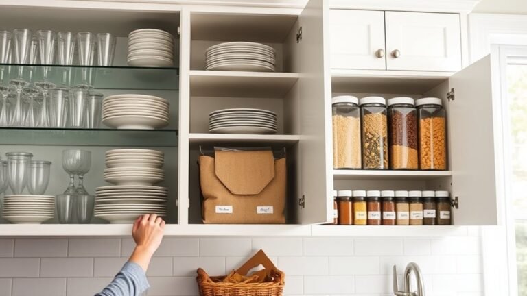 efficient kitchen cabinet organization