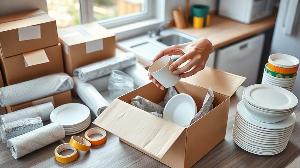 efficient kitchen packing tips