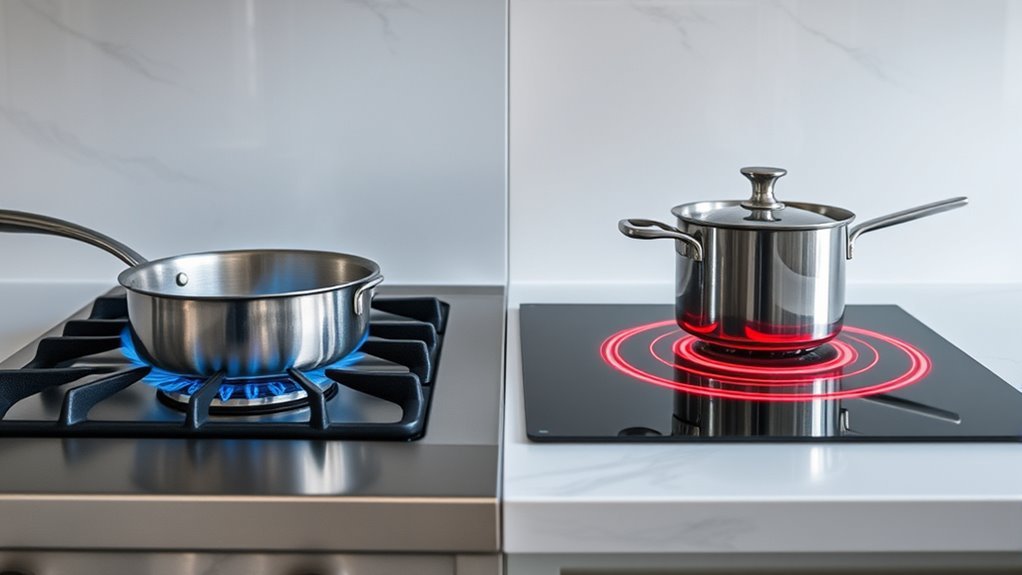 gas electric induction cooking