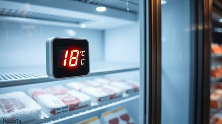 ideal freezer temperature range