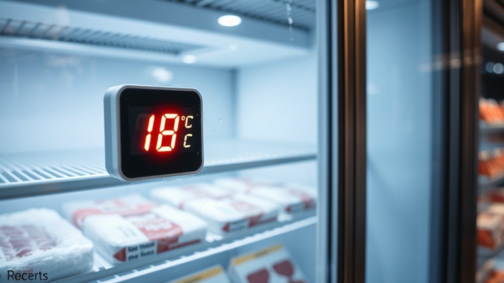 ideal freezer temperature range