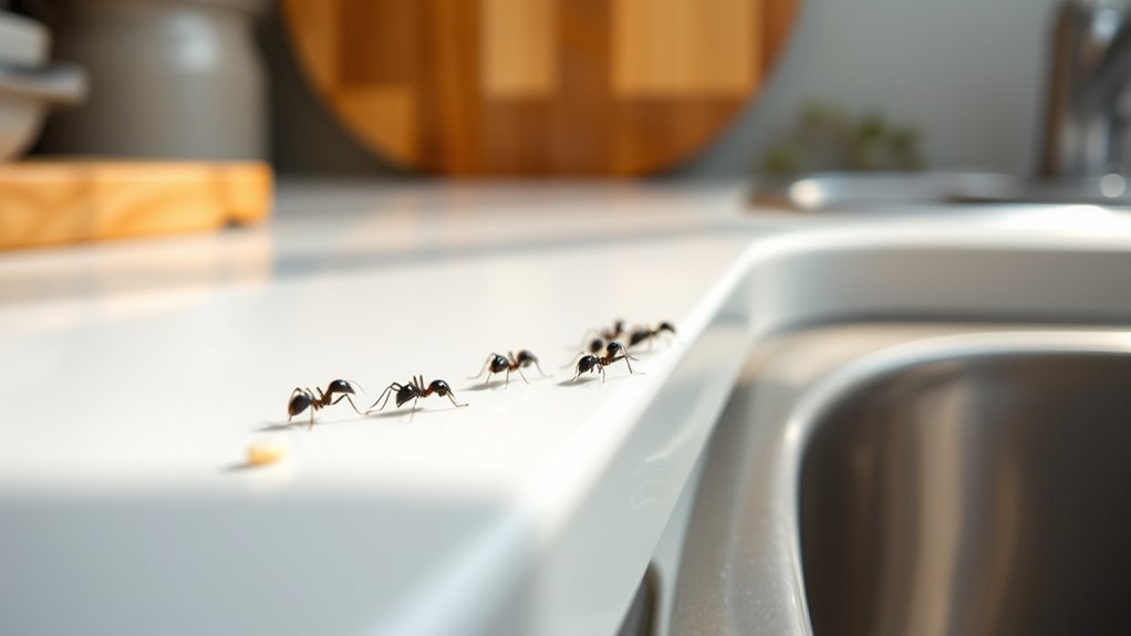 identify and target kitchen ants