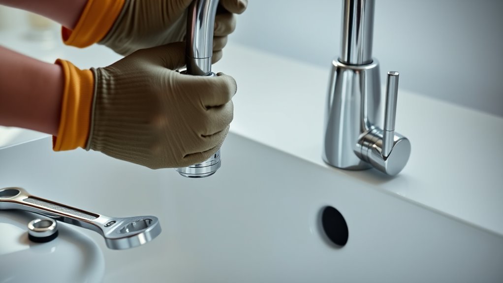 install kitchen faucet easily