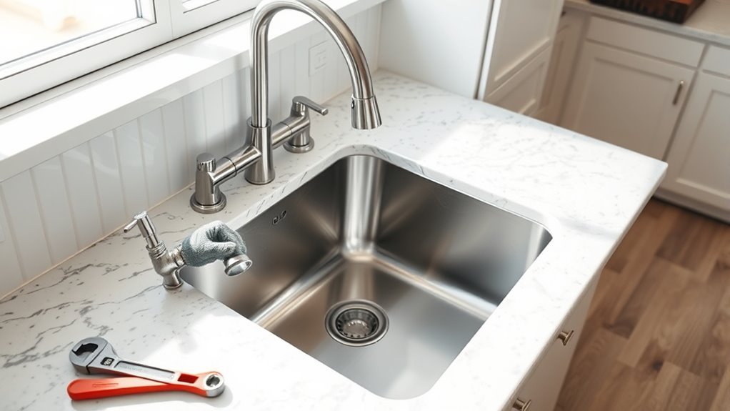 install kitchen sink easily