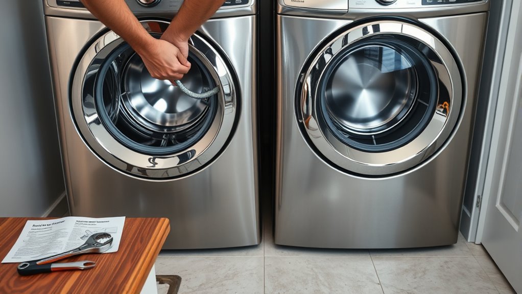 install washer and dryer