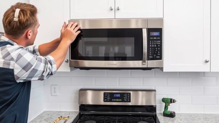 installing over the range microwave