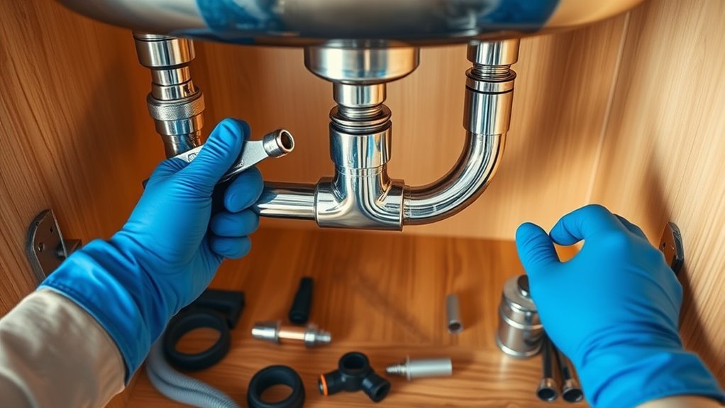 kitchen sink plumbing installation