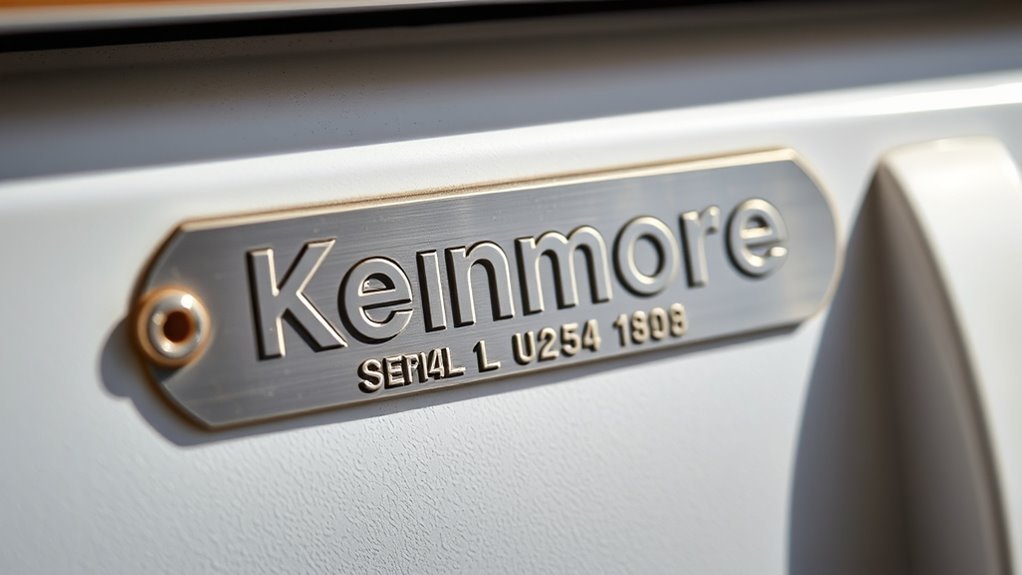 Kenmore Serial Number Lookup: How to Find It 2 locate kenmore serial number