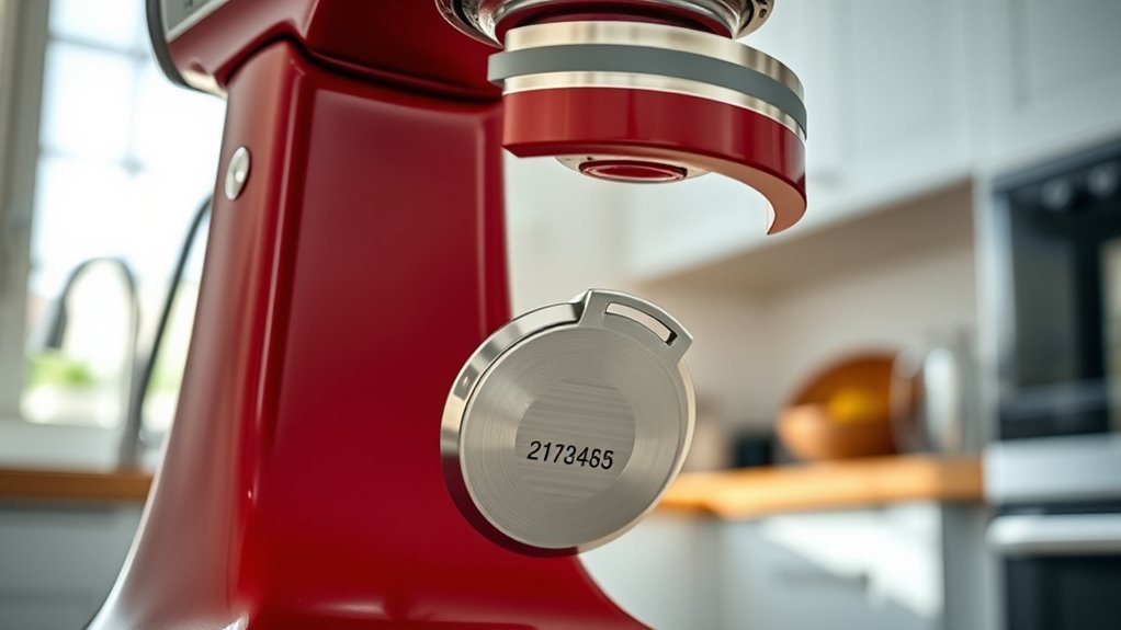 locate kitchenaid serial number