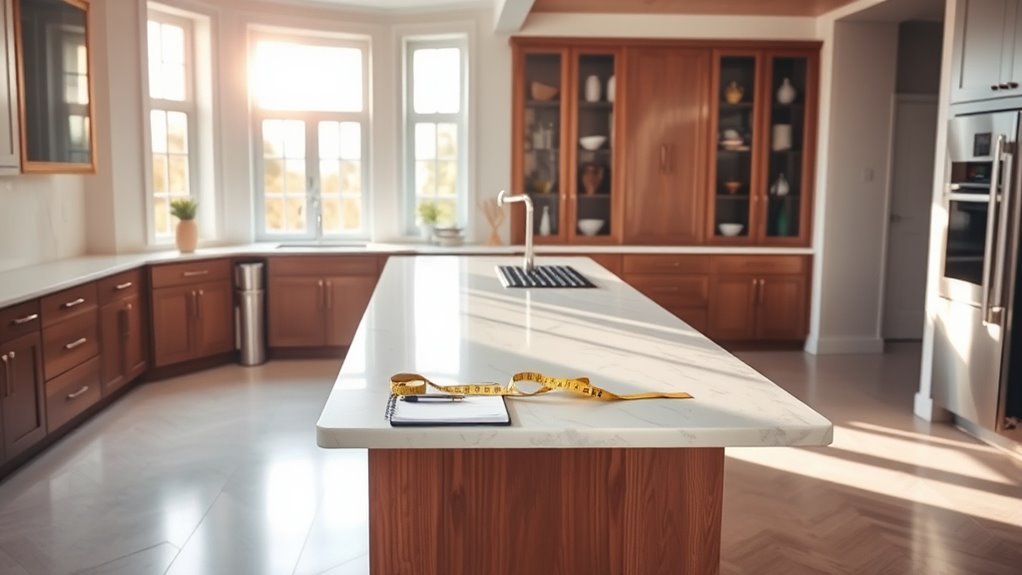 How to Decorate a Kitchen Island: A Step-by-Step Guide 2 measure shape decorate wisely