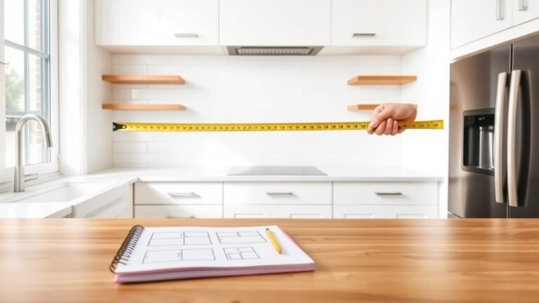 measuring for kitchen cabinets