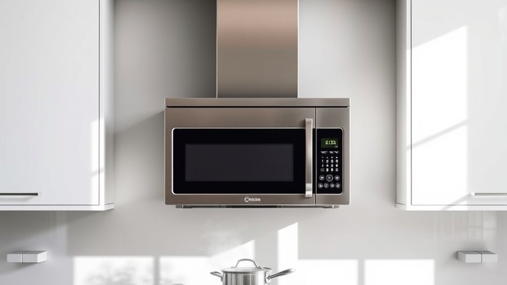 microwave vented range hood