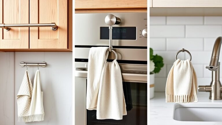 optimal kitchen towel placement