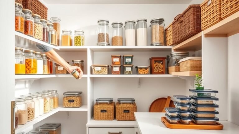 organize kitchen pantry efficiently