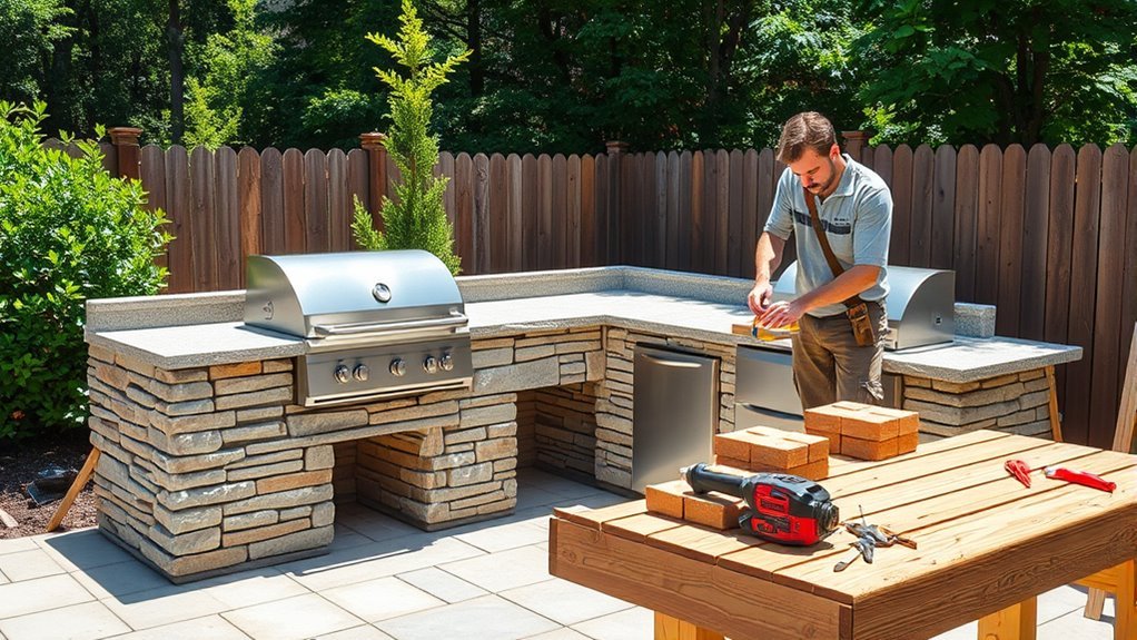 outdoor kitchen construction guide