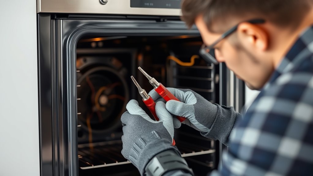 oven electrical repair signs