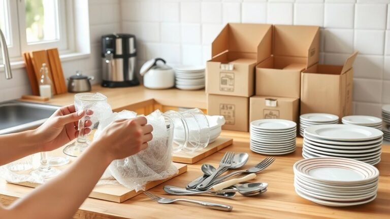 pack kitchen items carefully