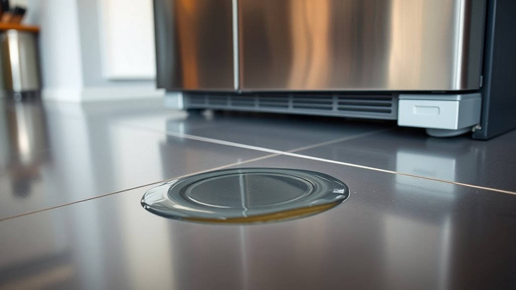 refrigerator water leak signs