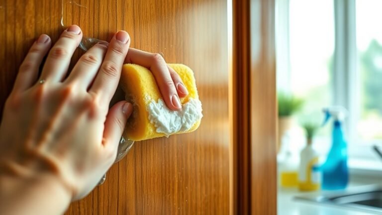 remove grease from cabinets
