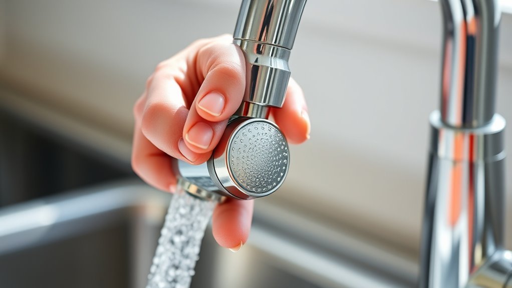 remove kitchen faucet aerator