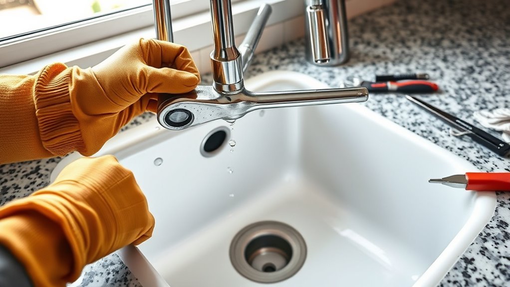 removing a kitchen sink