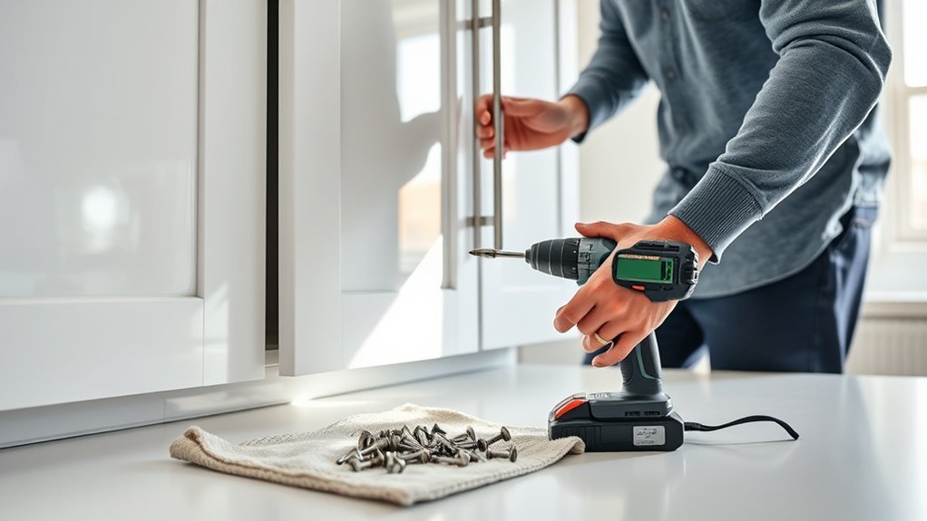 removing kitchen cabinets safely