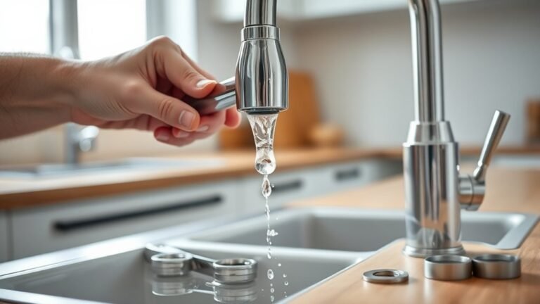 repairing a leaking faucet