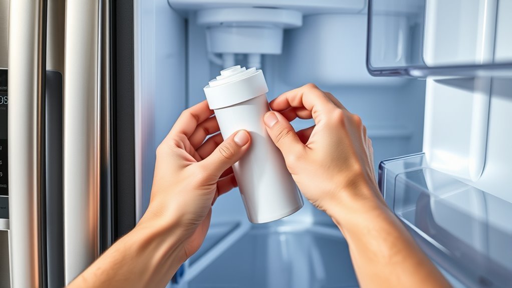 replace refrigerator water filter