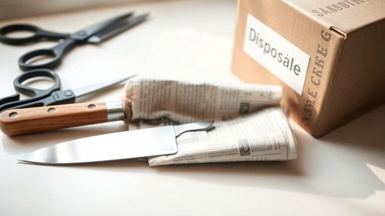 safe kitchen knife disposal