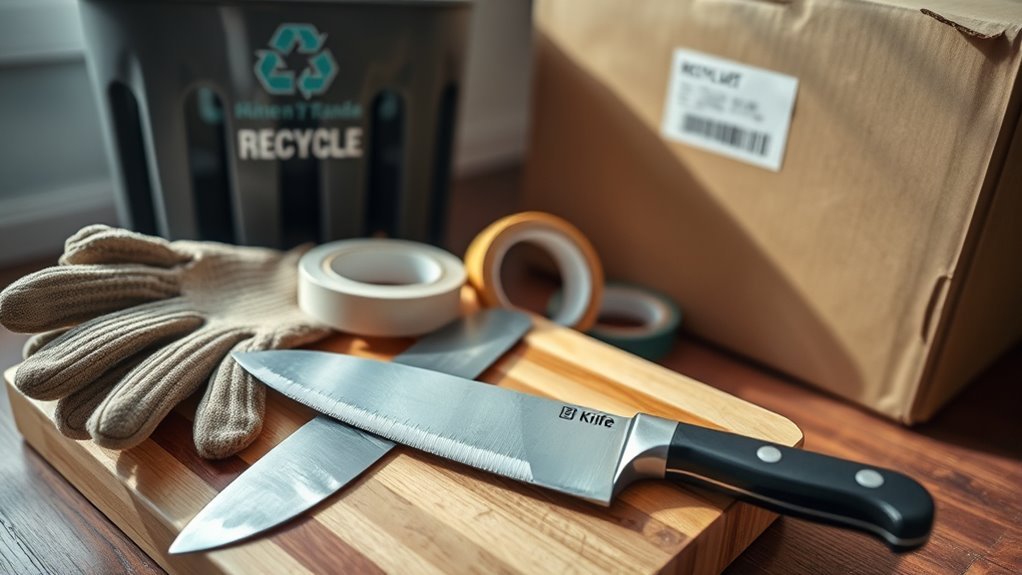 safe knife disposal methods