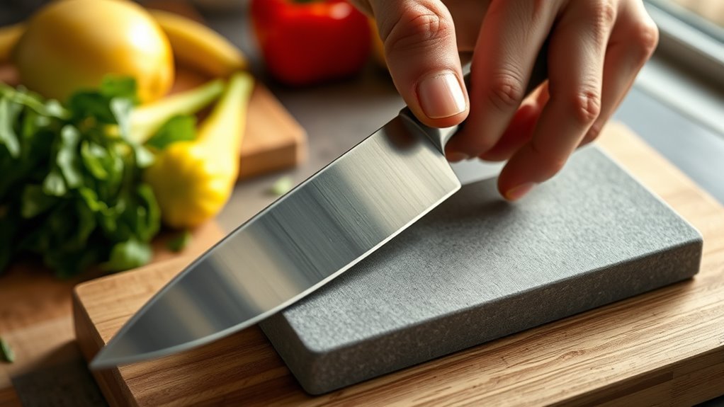 sharpen kitchen knives effectively