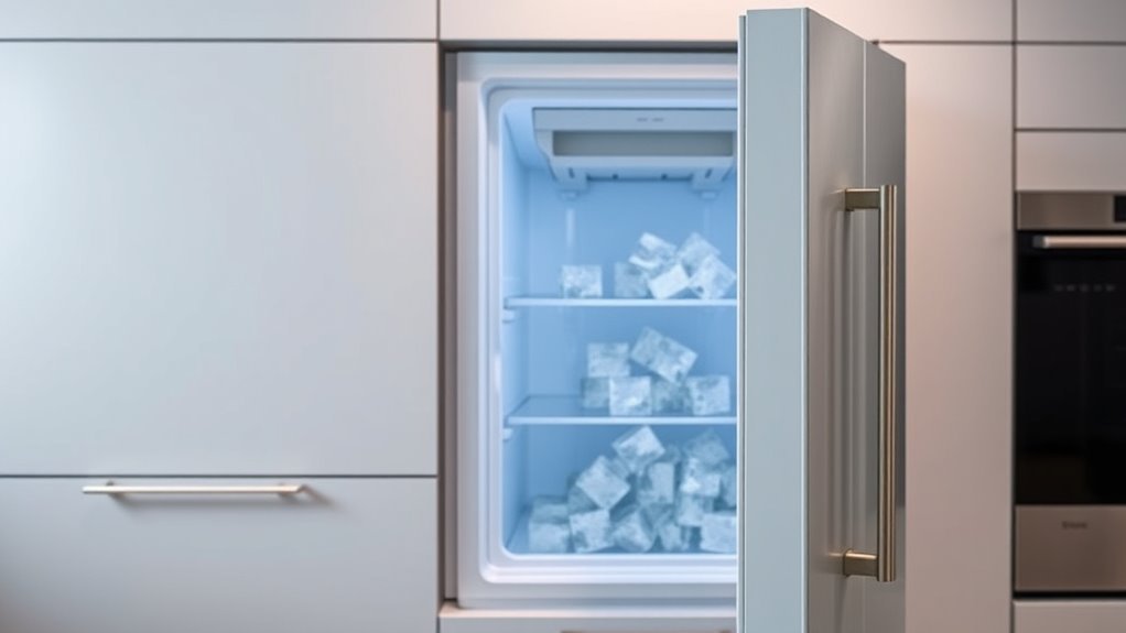 sleek convenient ice making integration