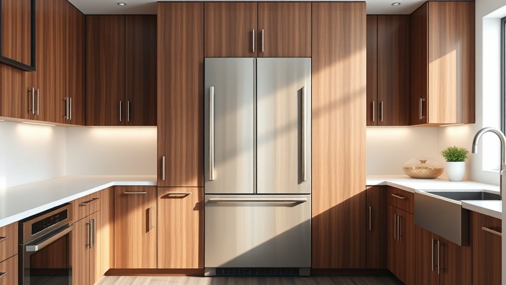 sleek customizable kitchen integration