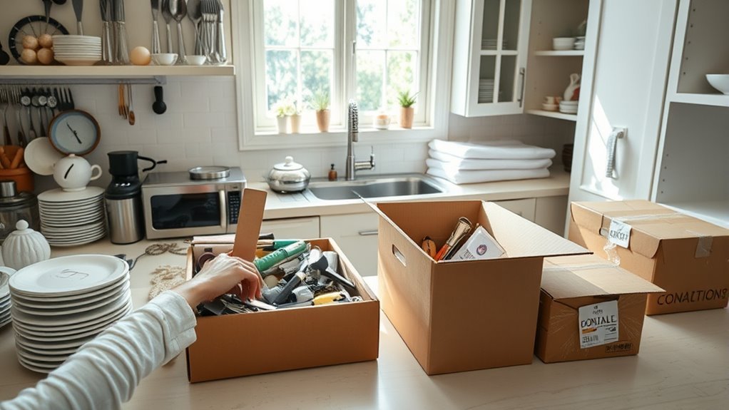 sort donate discard organize