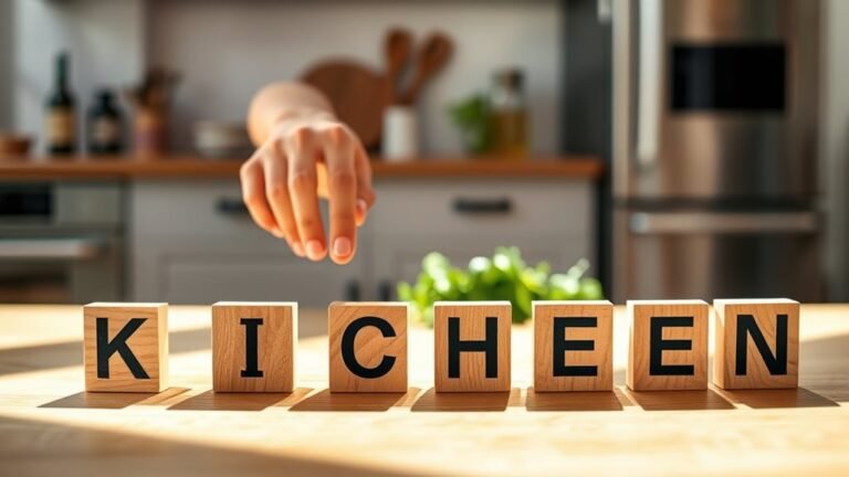 spelling instructions for kitchen