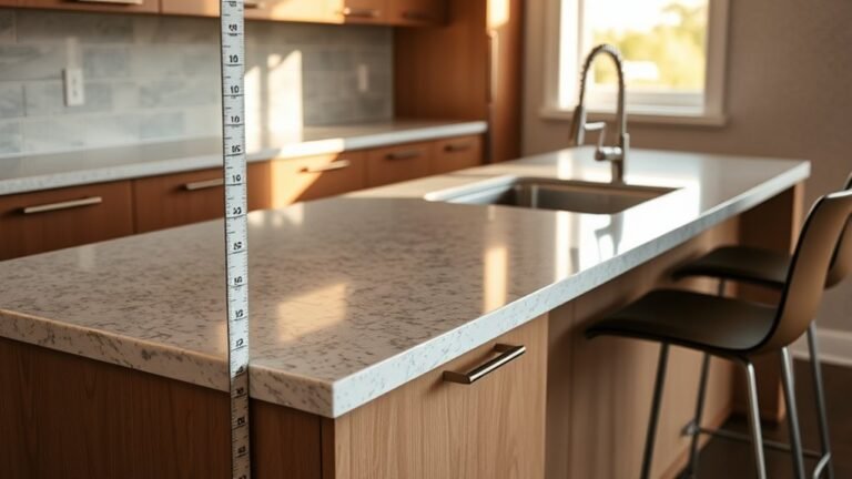 standard kitchen counter height