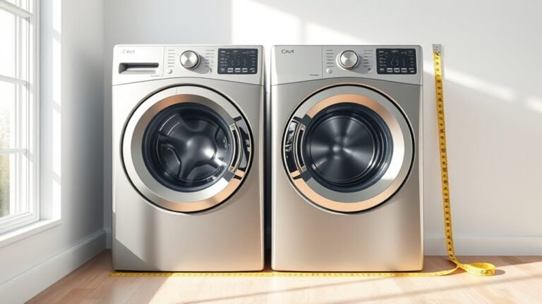 standard washer dryer dimensions