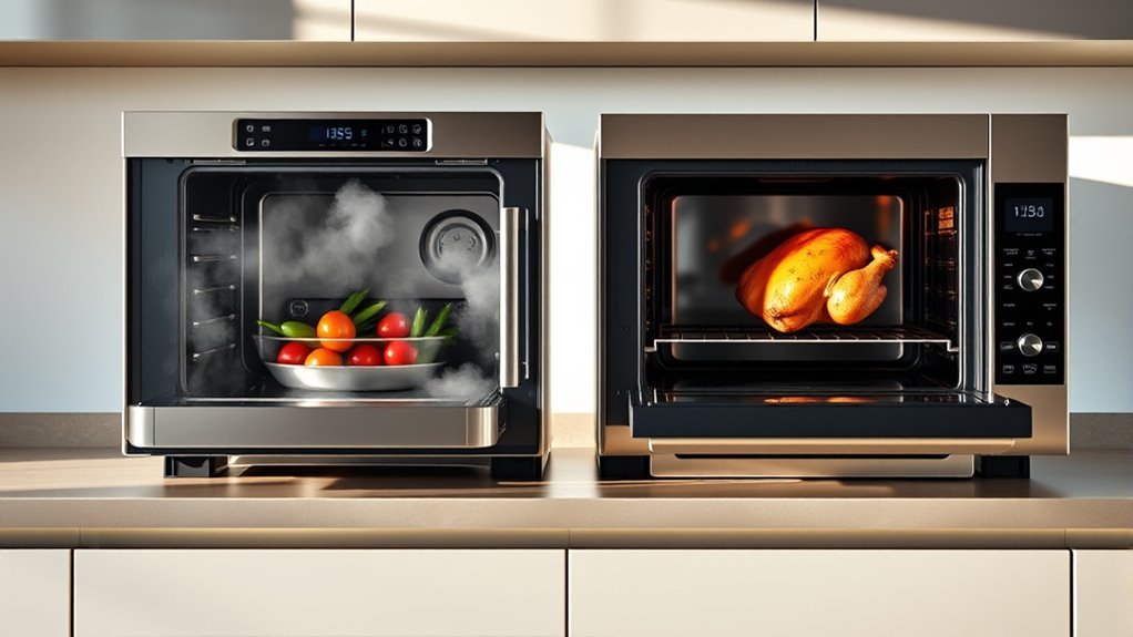 steam preserves moisture convection crisps