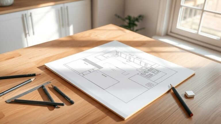 step by step kitchen drawing