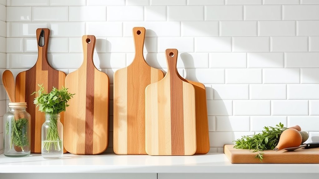 stylish cutting board display