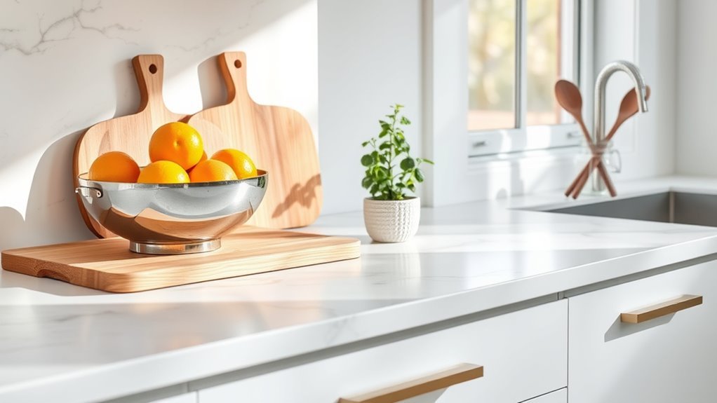 stylish kitchen counter decor